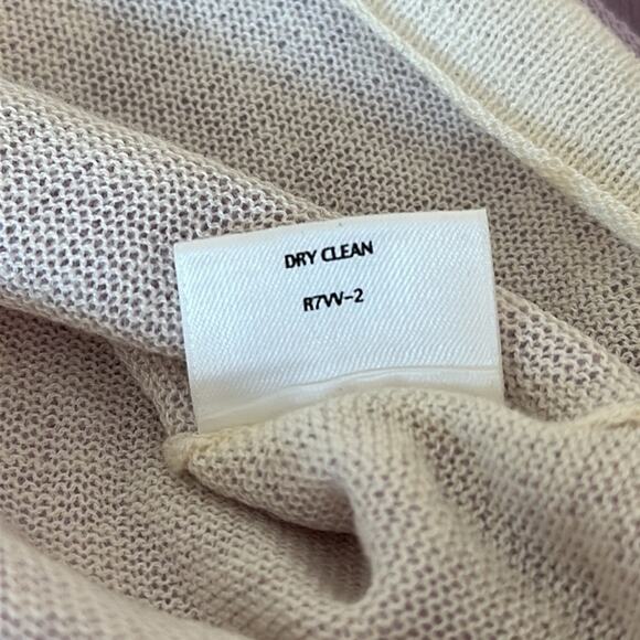 Eileen Fisher Double Layer Viscose Wool Web Hydra Scoop Neck Layered Top Size PM - Picture 11 of 14